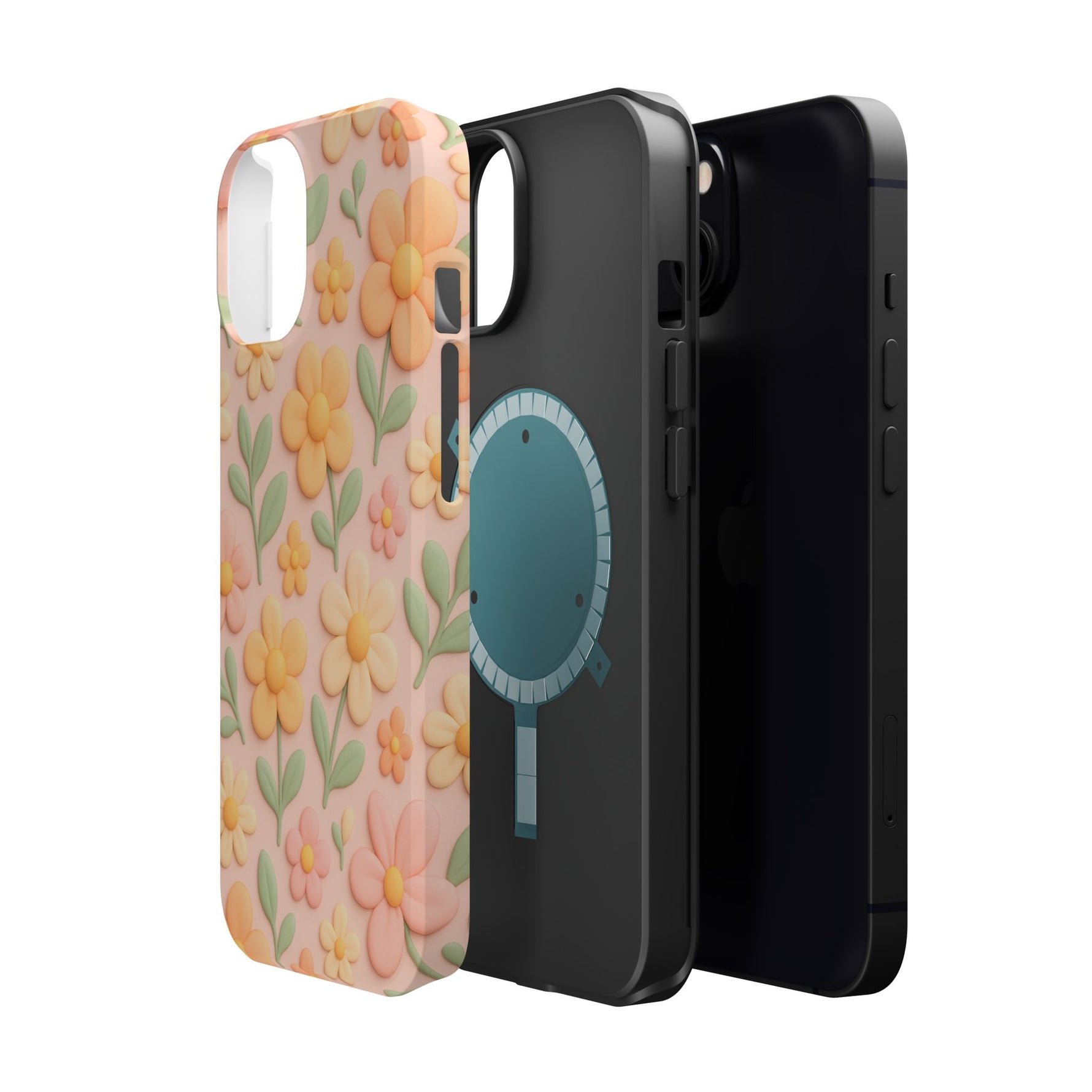 Vintage Floral 3D iPhone Case | MagSafe Compatible - Shamo's