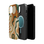 Abstract Earth-Tone Impact iPhone Case — MagSafe  Shamo's