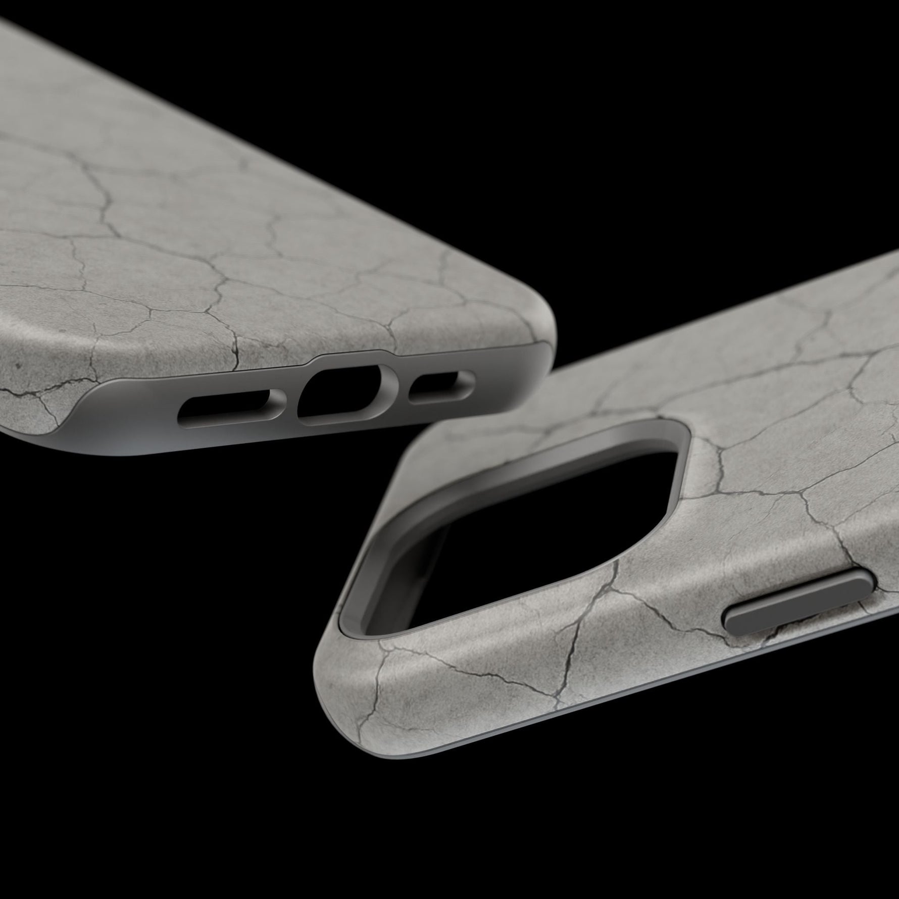 Cracked Concrete Texture iPhone Case with MagSafe compatibility  Shamo's