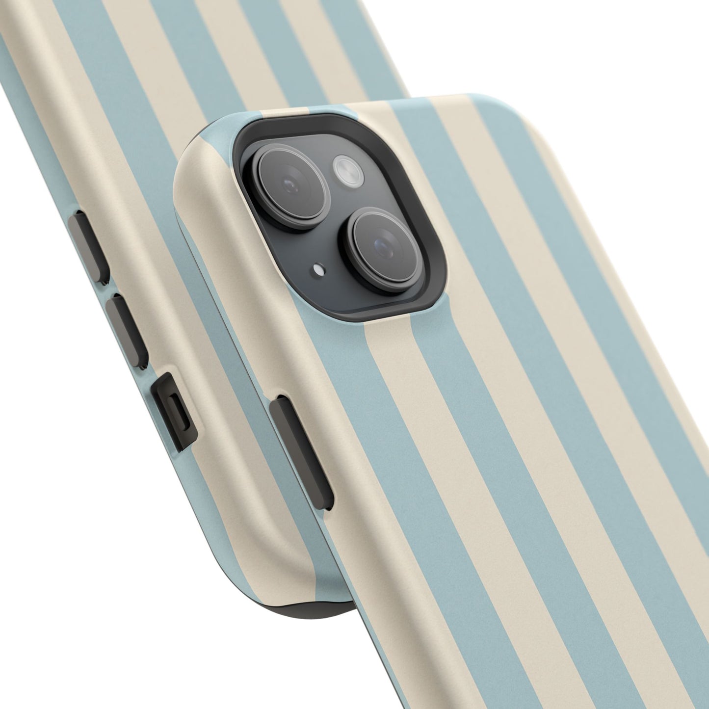 Blue Strips Pattern iPhone Case Compatible with MagSafe