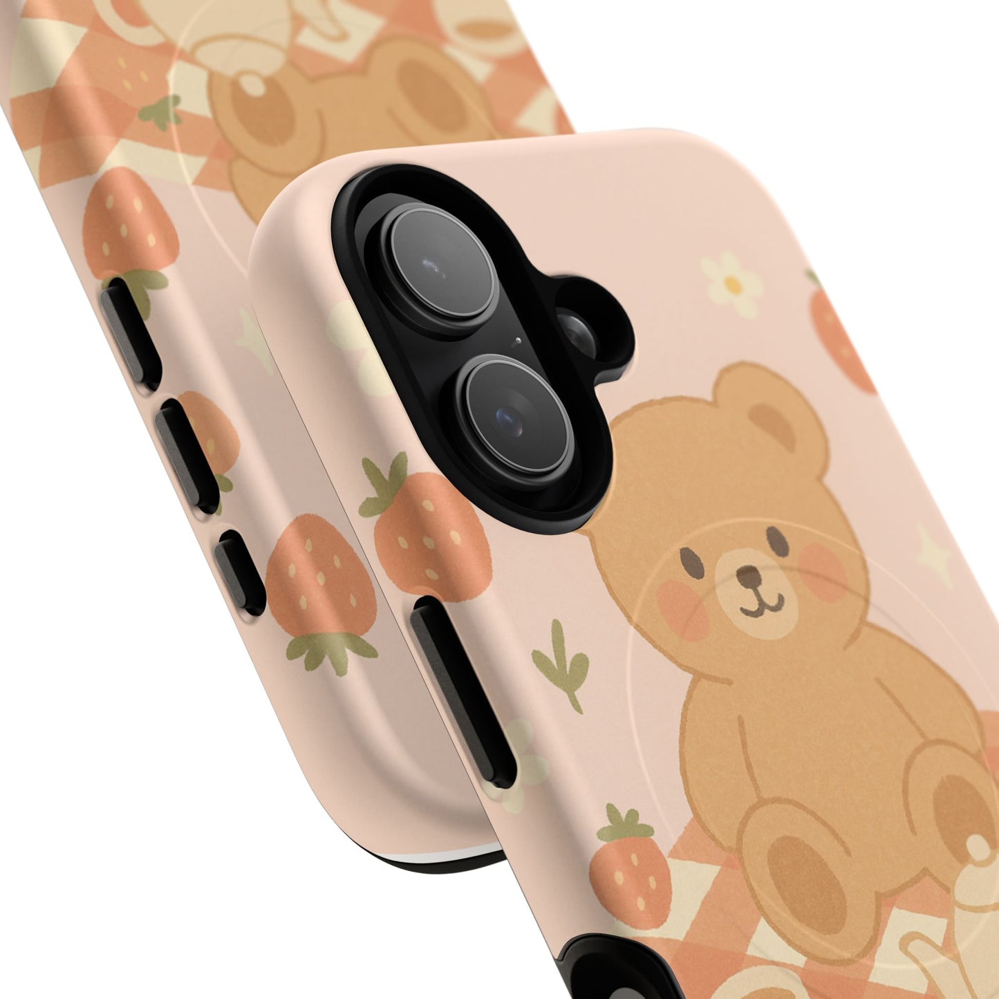 Blossom Bear Picnic iPhone Case with MagSafe