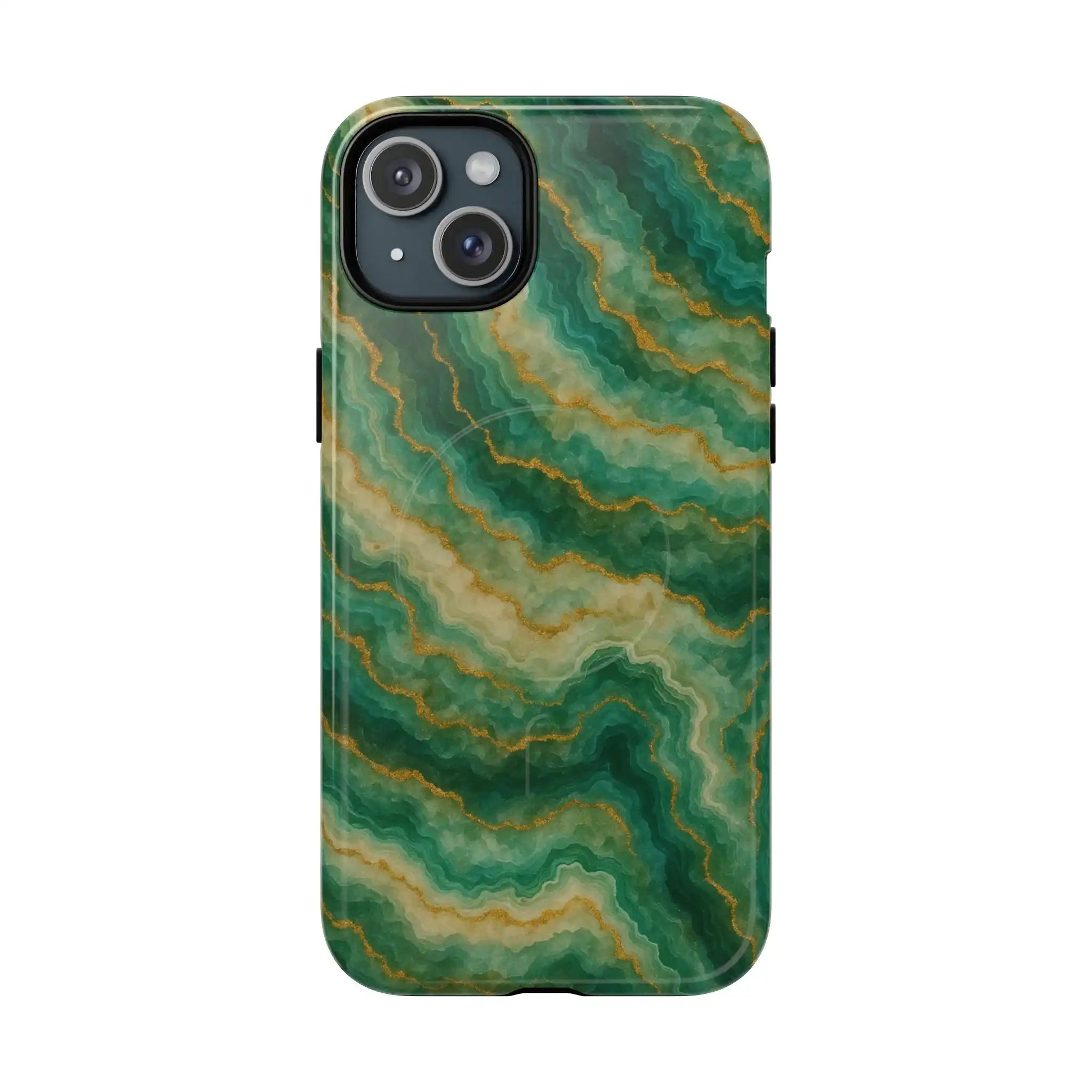Green Marble iPhone Case with MagSafe - Shamo's