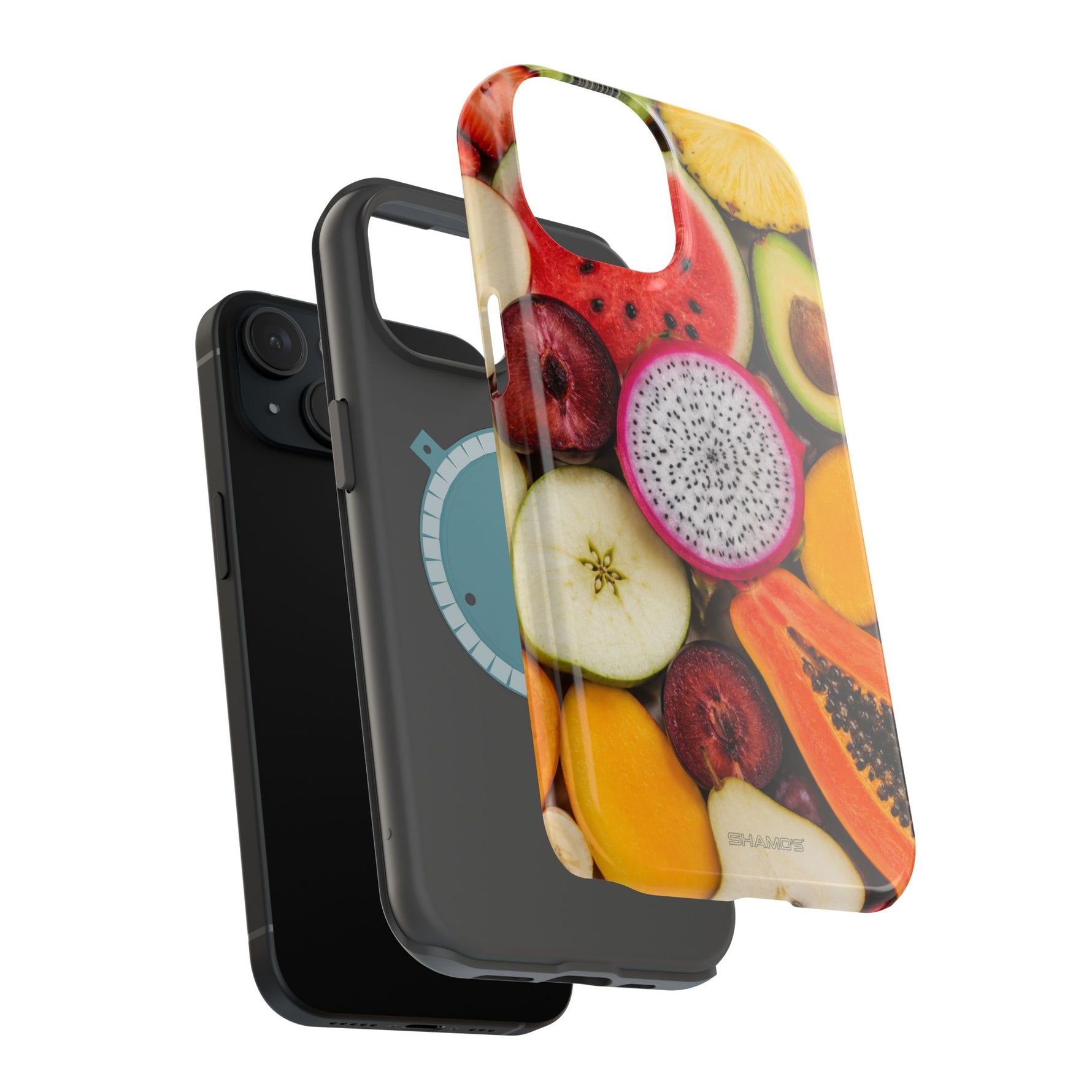 Tropical Fruit Magnetic Impact-Resistant Phone Case with MagSafe