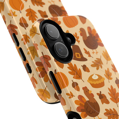 Thanksgiving-Themed Tough Magnetic iPhone Case | Compatible with MagSafe