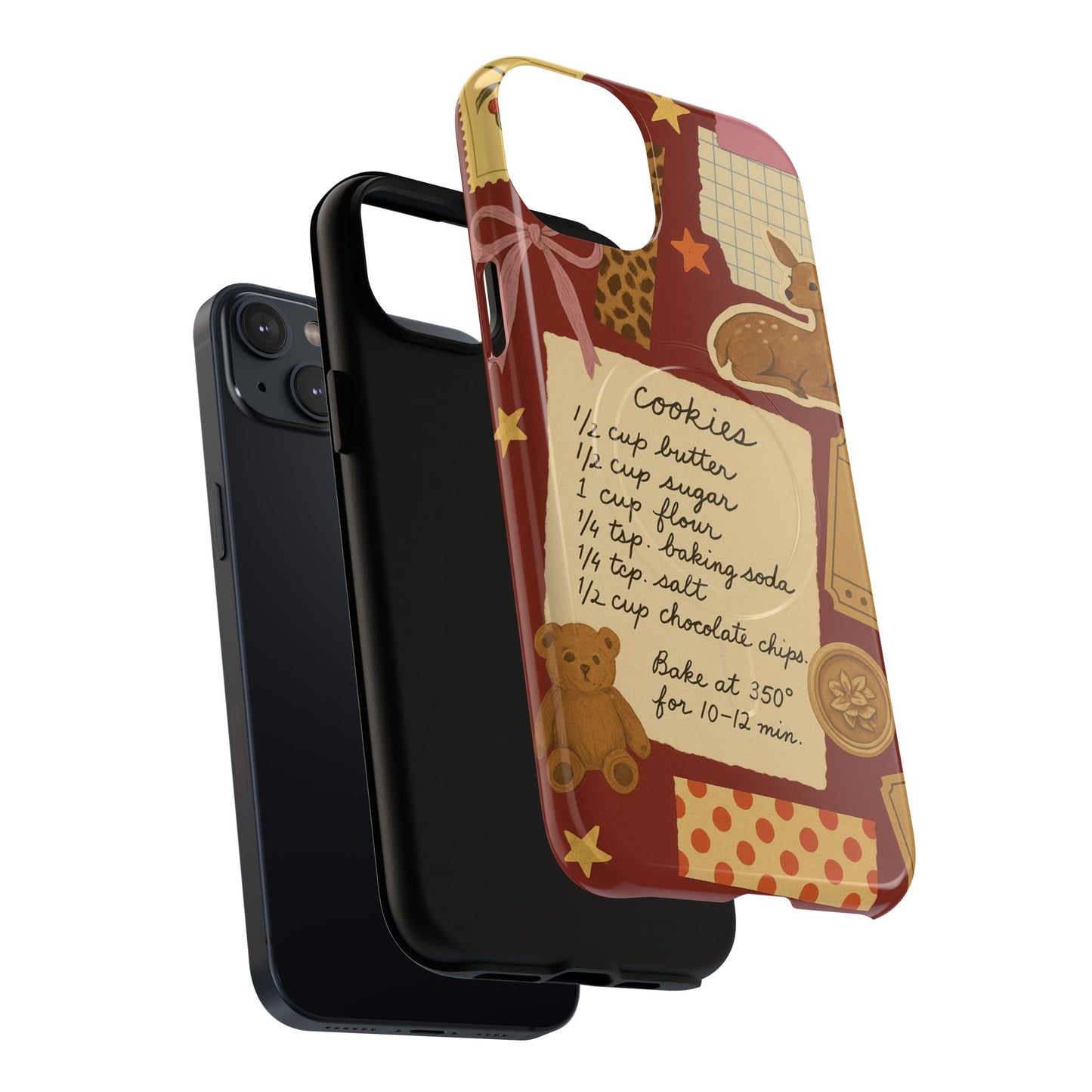 Holiday Receipt Stamps iPhone Case with MagSafe Compatibility
