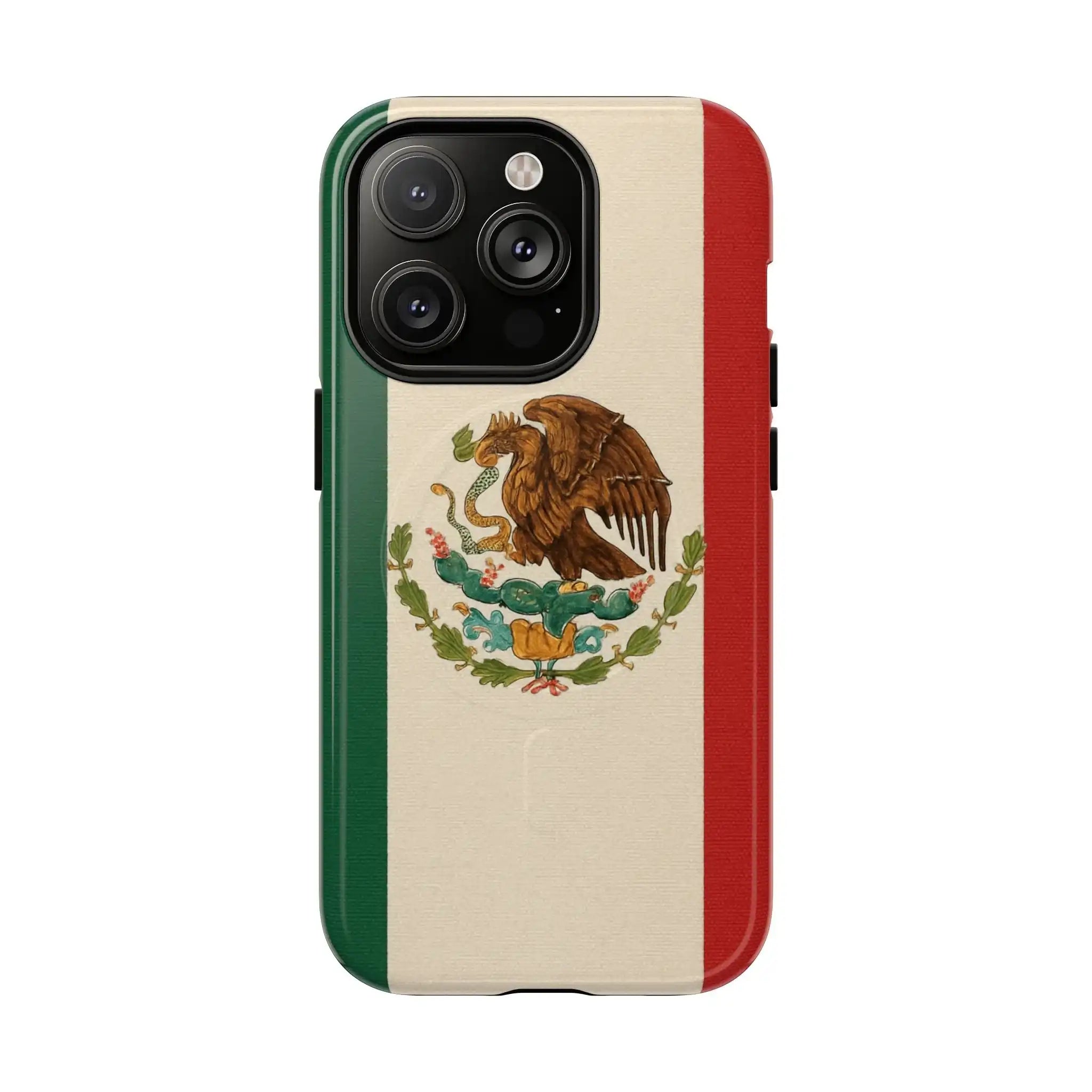 Mexican Flag iPhone Case | MagSafe  Shamo's iPhone 14 Pro / Glossy