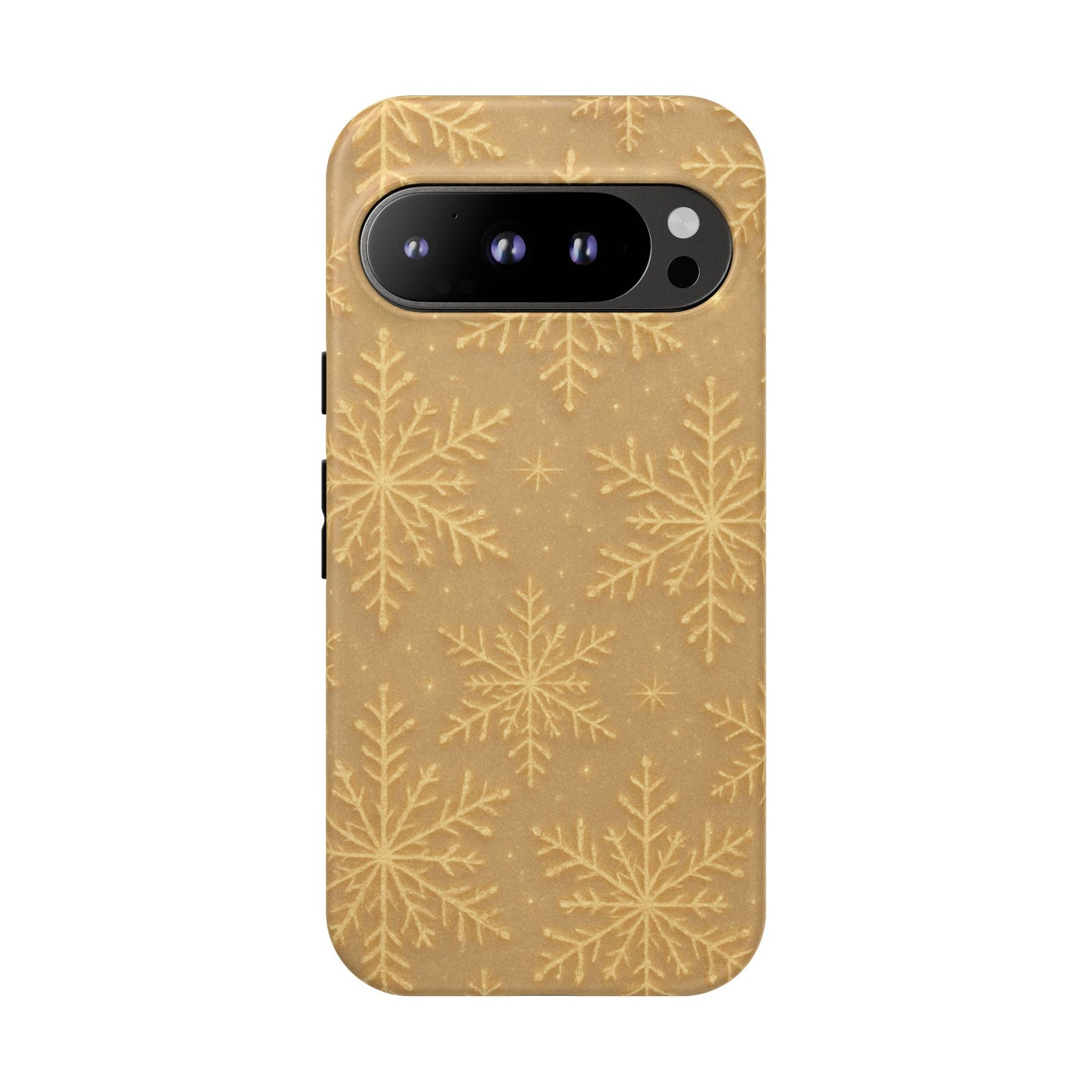 Golden Snowflake Holiday iPhone Case