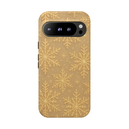 Golden Snowflake Holiday iPhone Case