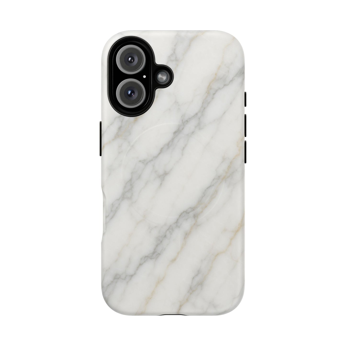 Classic White Marble iPhone Case with MagSafe - Shamo's