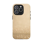 Gold Glitter Holiday iPhone Case — MagSafe-Compatible Design - Shamo's