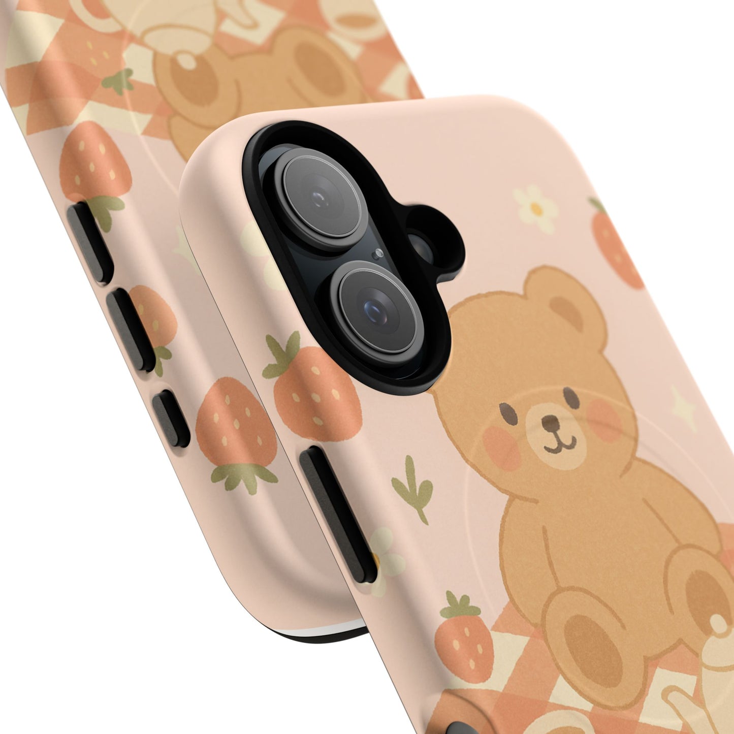 Blossom Bear Picnic iPhone Case with MagSafe