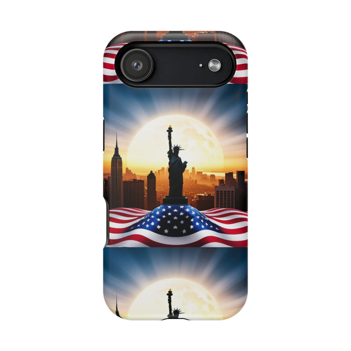 MagSafe American Flag Tough Phone Case: Show Your Patriotism in Style