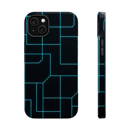 Neon Grid Magnetic Impact-Resistant iPhone Case | MagSafe compatible  Shamo's iPhone 14 Plus / Glossy