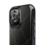 Funda para iPhone con diseño geométrico negro | MagSafe