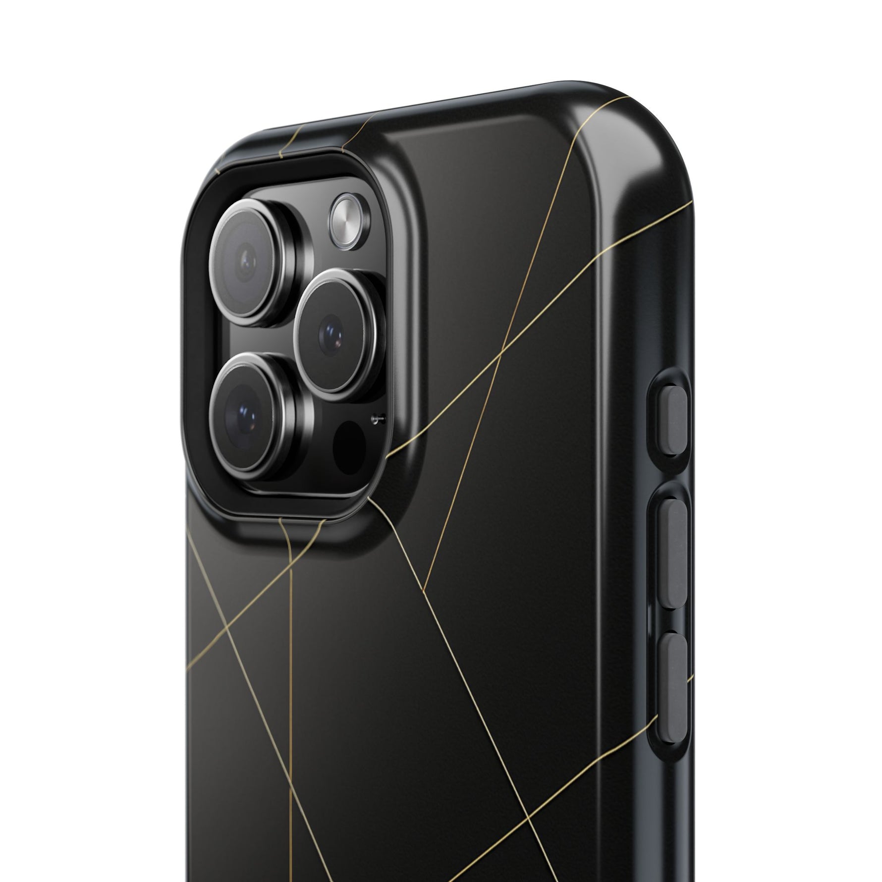 Funda para iPhone con diseño geométrico negro | MagSafe