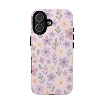 Floral Magnetic | Compatible with MagSafe Phone Case - Stylish and Durable Protection