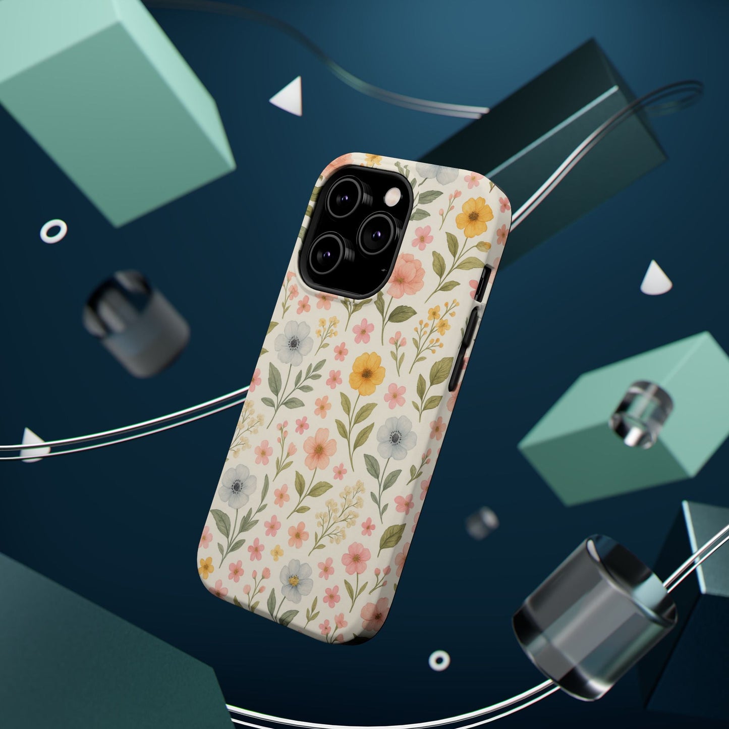 Floral Garden Impact iPhone Case with MagSafe compatibility  Shamo's
