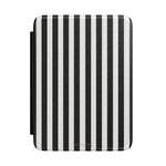 Striped Kindle Case – Black & White Vertical Stripe E-Reader Cover