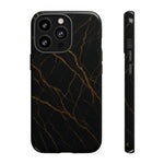 Black Marble Tough iPhone Case - Shamo's
