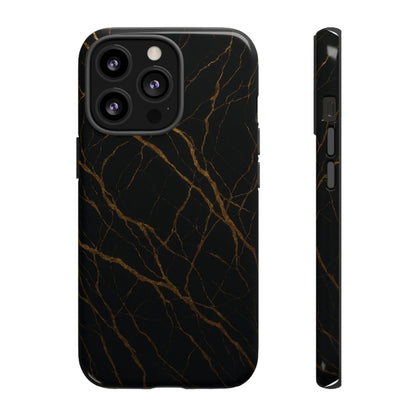 Black Marble Tough iPhone Case - Shamo's