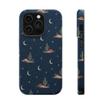 Desert Moon MagSafe Phone Case, glossy iPhone 14 Pro, rear and side profile