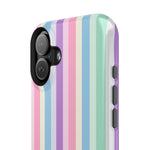 Pastel Stripe MagSafe Compatible Magnetic Impact-Resistant Phone Case - iPhone 17 / Glossy - Shamo's