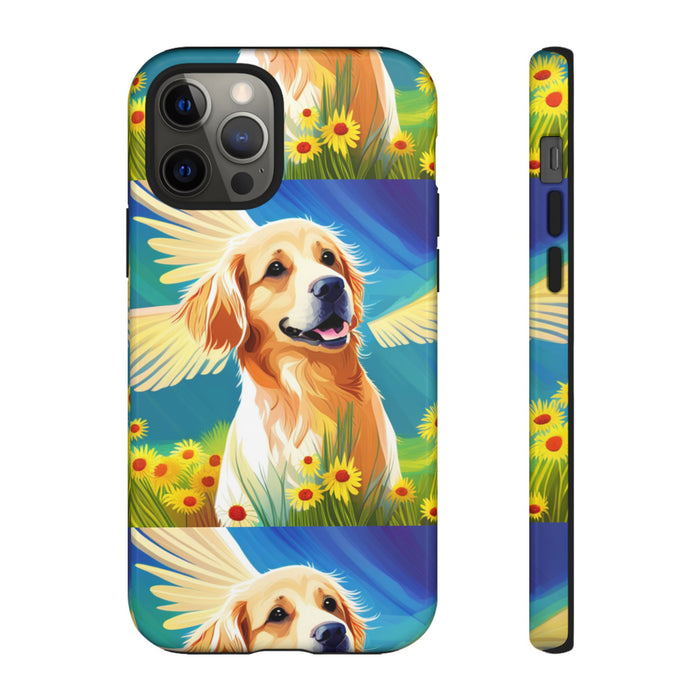 Tough Cases Golden Retriever with Wings Phone case