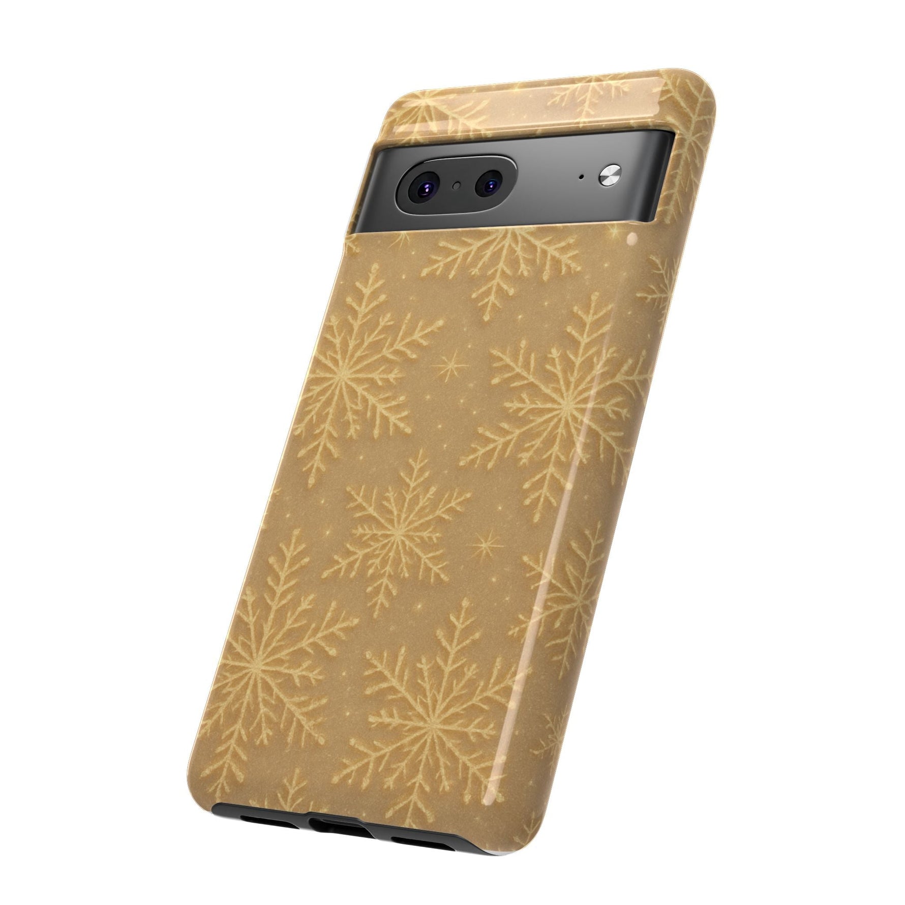 Golden Snowflake Holiday iPhone Case  Shamo's