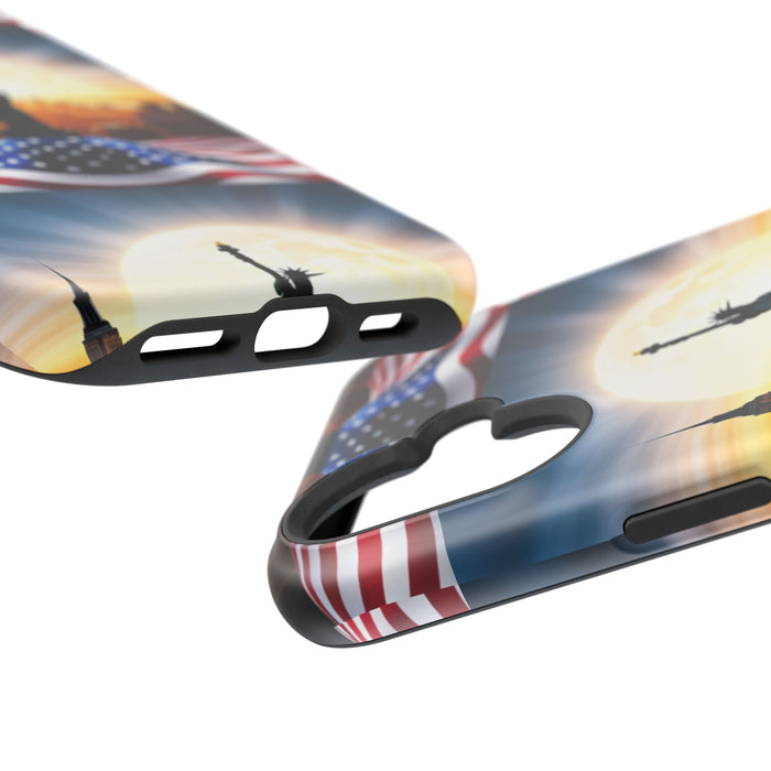 MagSafe American Flag Tough Phone Case: Show Your Patriotism in Style