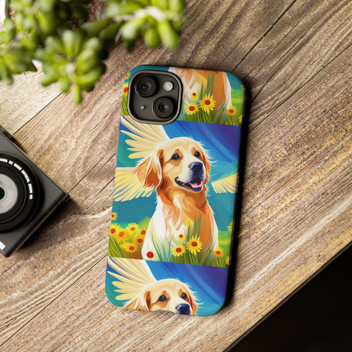 Tough Cases Golden Retriever with Wings Phone case