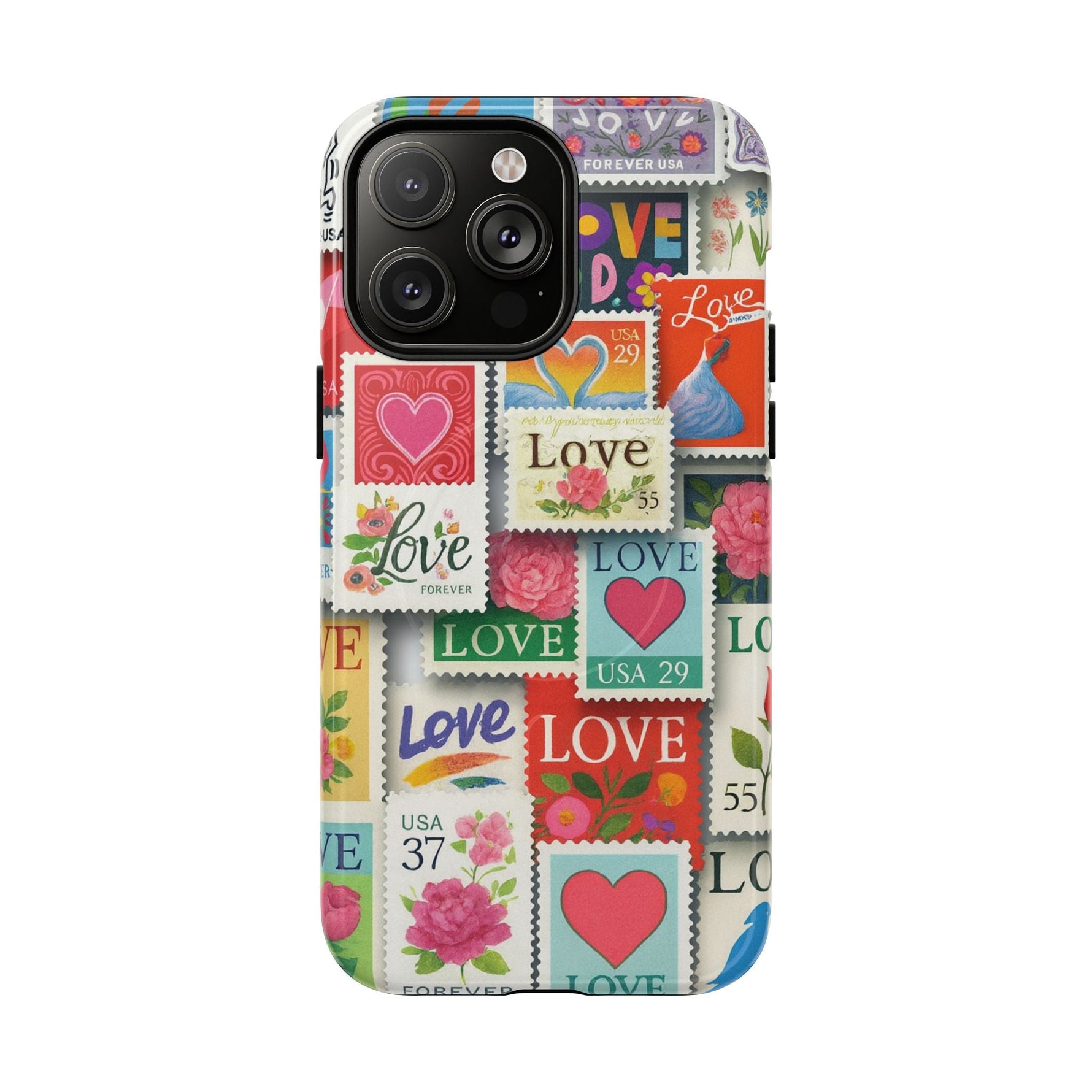 Vintage Romantic Love Stamp iPhone Case | Tough Protection + MagSafe  Shamo's iPhone 14 Pro Max / Glossy
