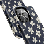 Navy Blossom Floral iPhone Case | MagSafe  Shamo's