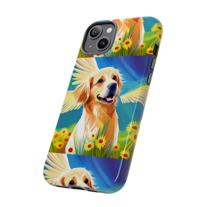 Tough Cases Golden Retriever with Wings Phone case