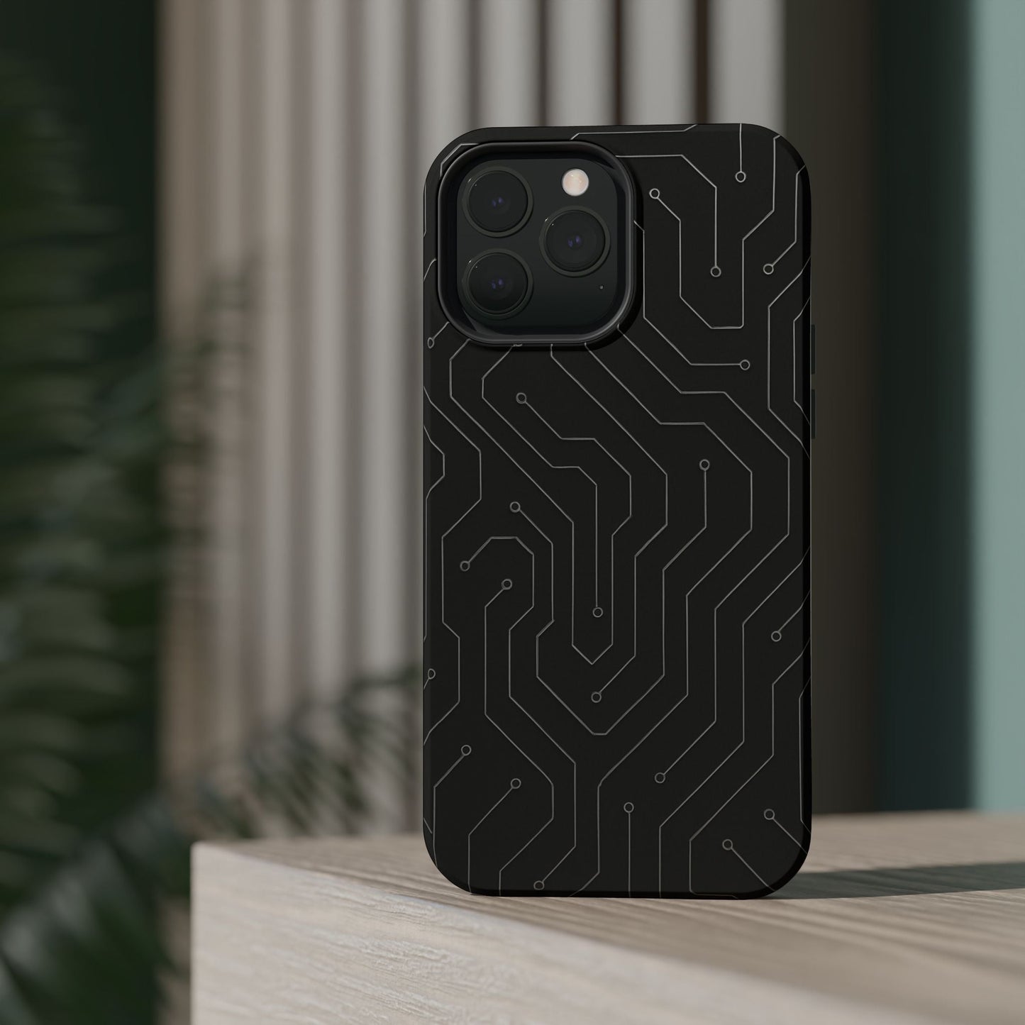 Black Circuit Board Design iPhone Case | MagSafe  Shamo's