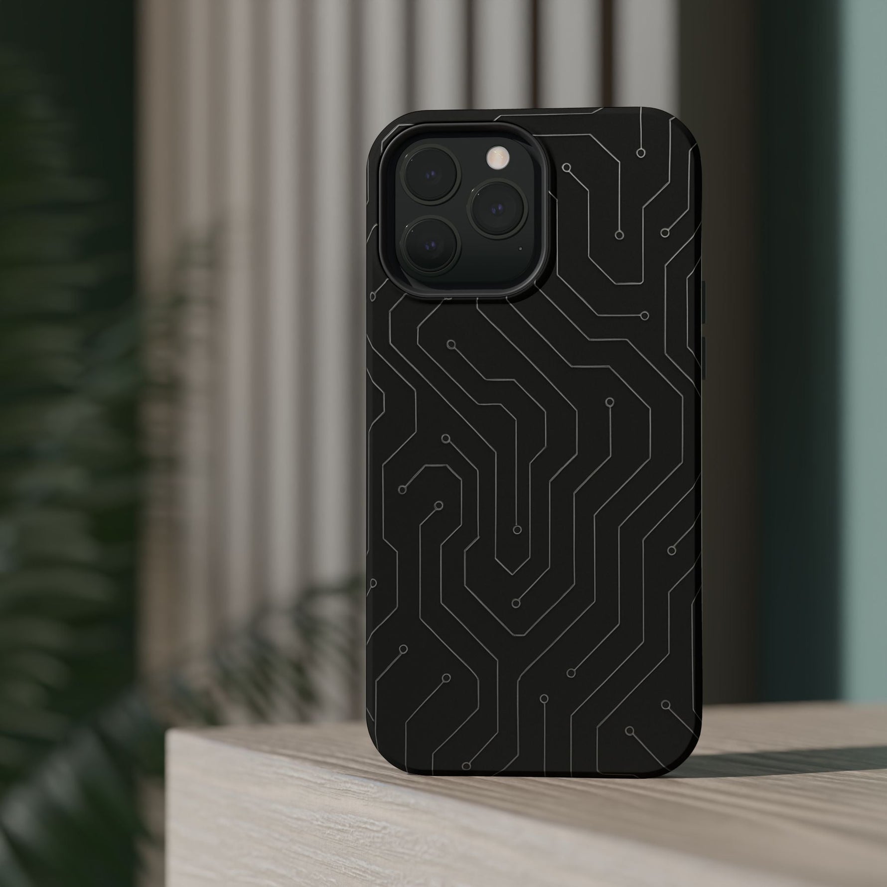 Black Circuit Board Design iPhone Case | MagSafe  Shamo's
