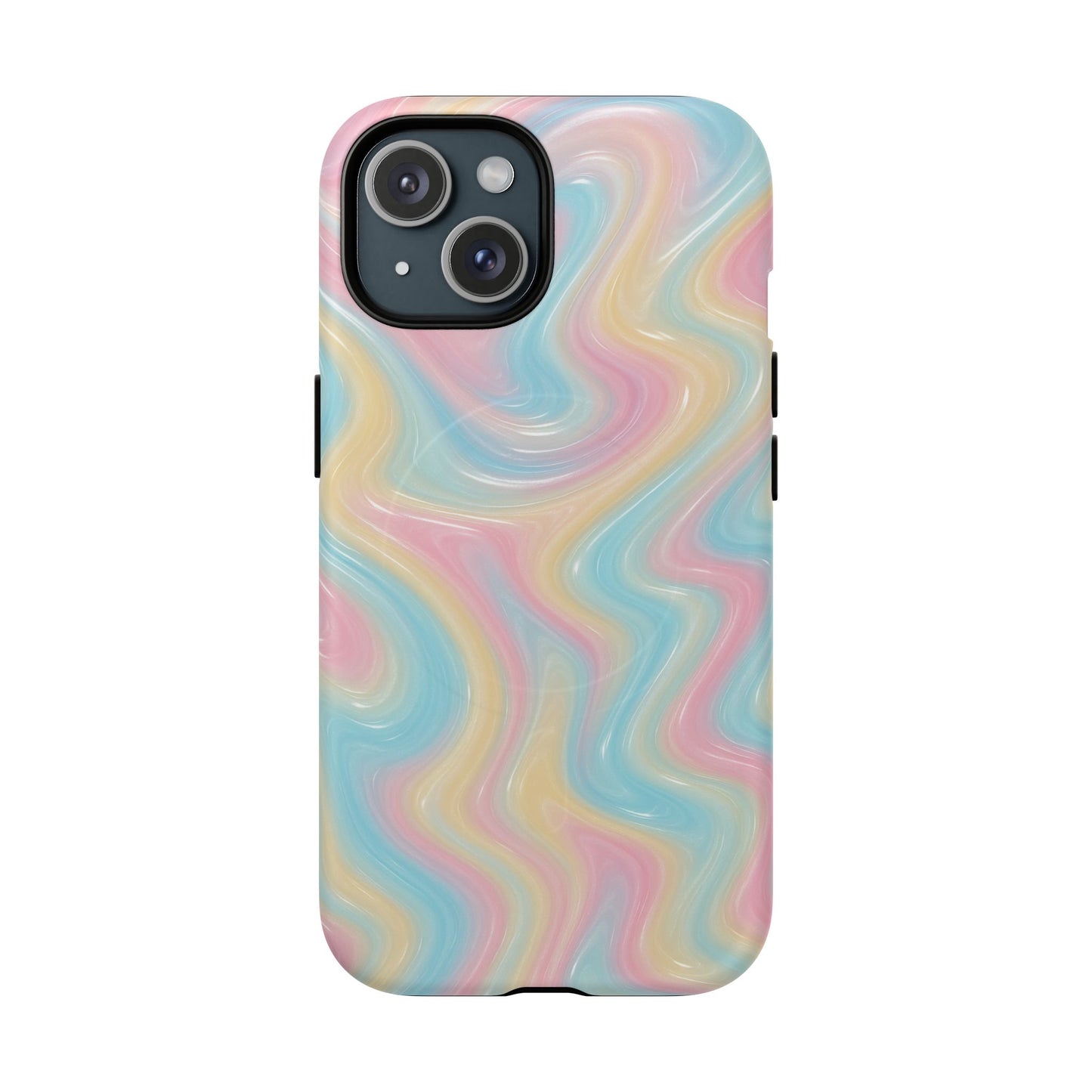 Rainbow Marble Swirl iPhone Case with MagSafe - Shamo's