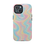 Rainbow Marble Swirl iPhone Case with MagSafe - Shamo's