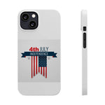 Slim Phone Cases with 4th of July writing for iPhone 17 and more - Shamo's