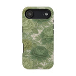 Green Succulent Floral Magnetic Impact-Resistant iPhone Case, MagSafe Compatible - iPhone 17 Air / Matte - Shamo's