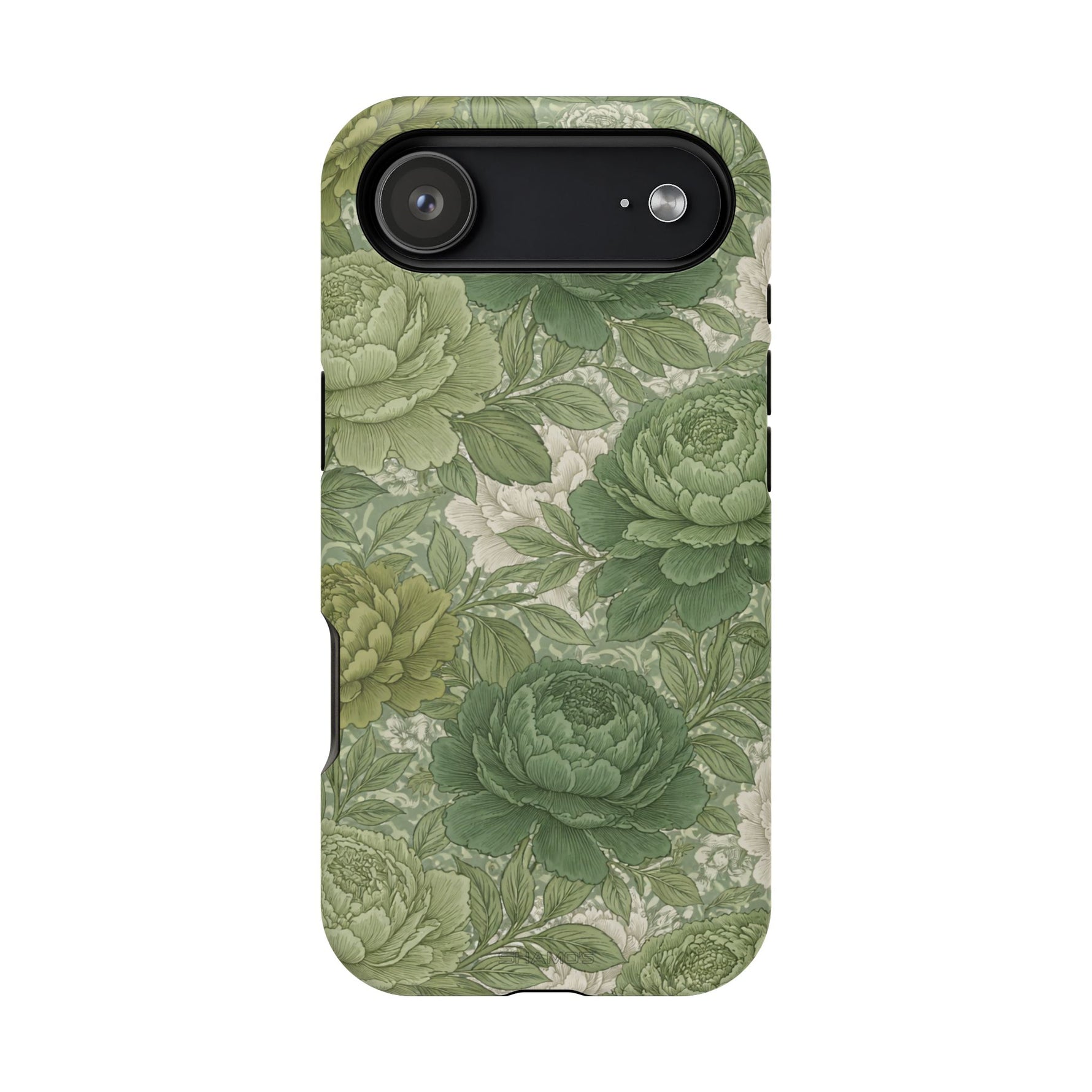 Green Succulent Floral Magnetic Impact-Resistant iPhone Case, MagSafe Compatible - iPhone 17 Air / Matte - Shamo's