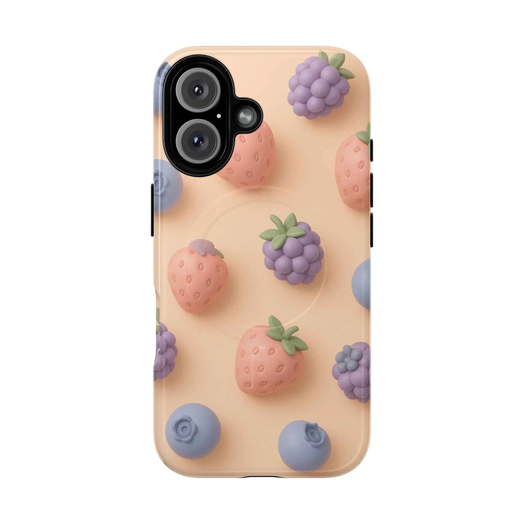 Fruitful 3D Strawberries Berries Tough Magnetic MagSafe Phone Case