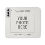 Personalized Flip Wallet Phone Case – Custom Photo & Text Wallet Cover
