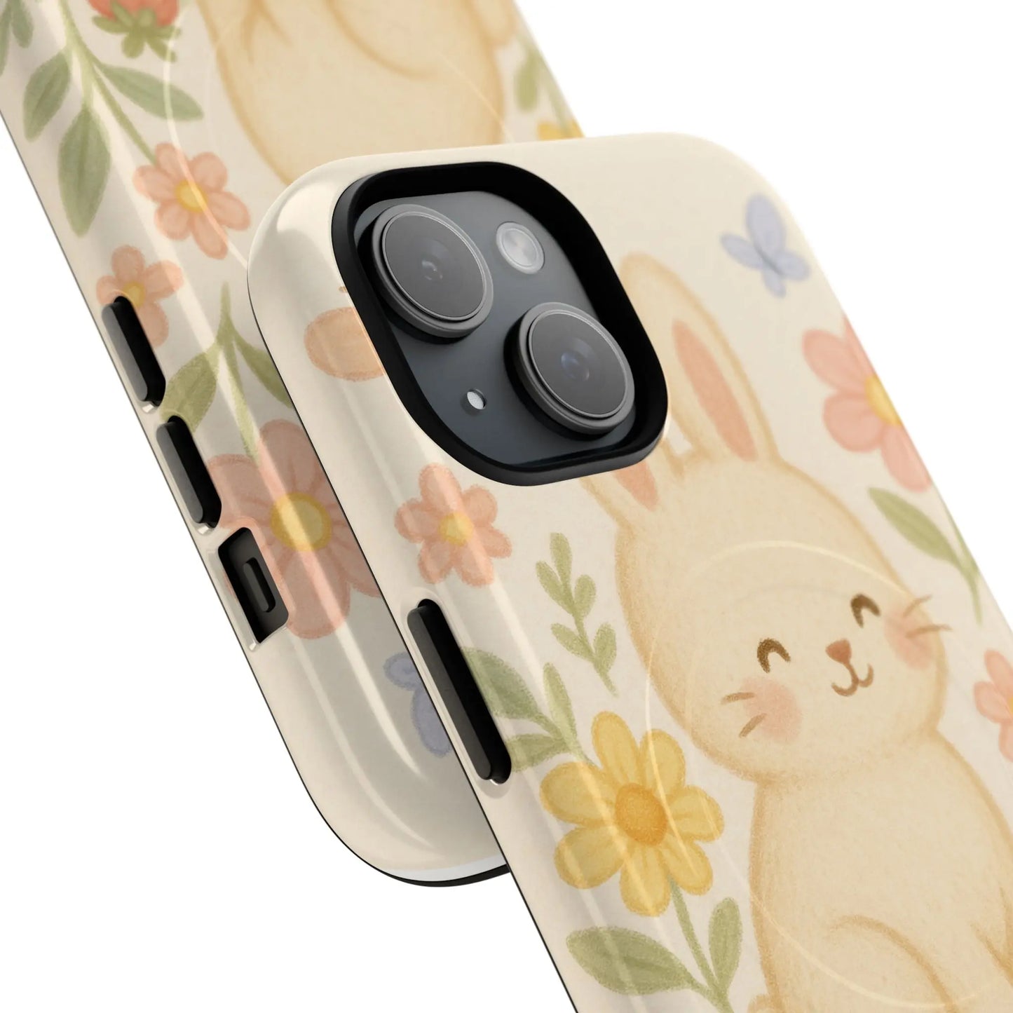 Fluffy Bunny Garden iPhone Case with MagSafe - Shamo's