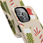 Festive Candy Cane Holiday iPhone Case | MagSafe  Shamo's