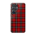 Funda para iPhone resistente a impactos con cuadros escoceses rojos | Compatibilidad con MagSafe