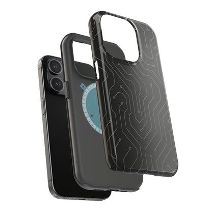 Black Circuit Board Design iPhone Case | MagSafe  Shamo's