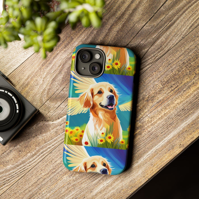 Tough Cases Golden Retriever with Wings Phone case