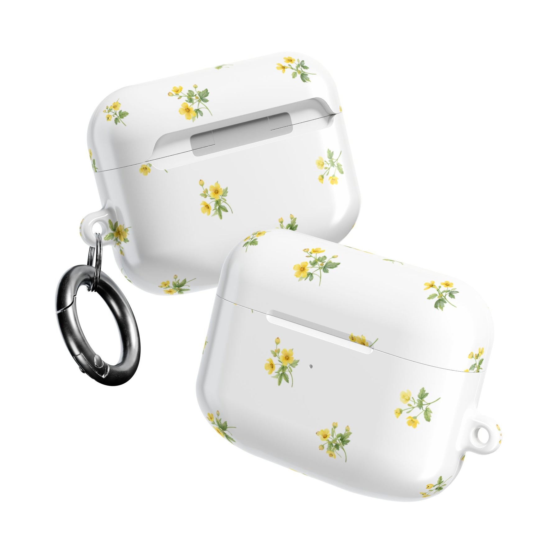 AirPods Case, French Petite Yellow Floral Protective Cover