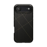 Black Geometric Design iPhone Case | MagSafe  Shamo's iPhone 17 Air / Matte