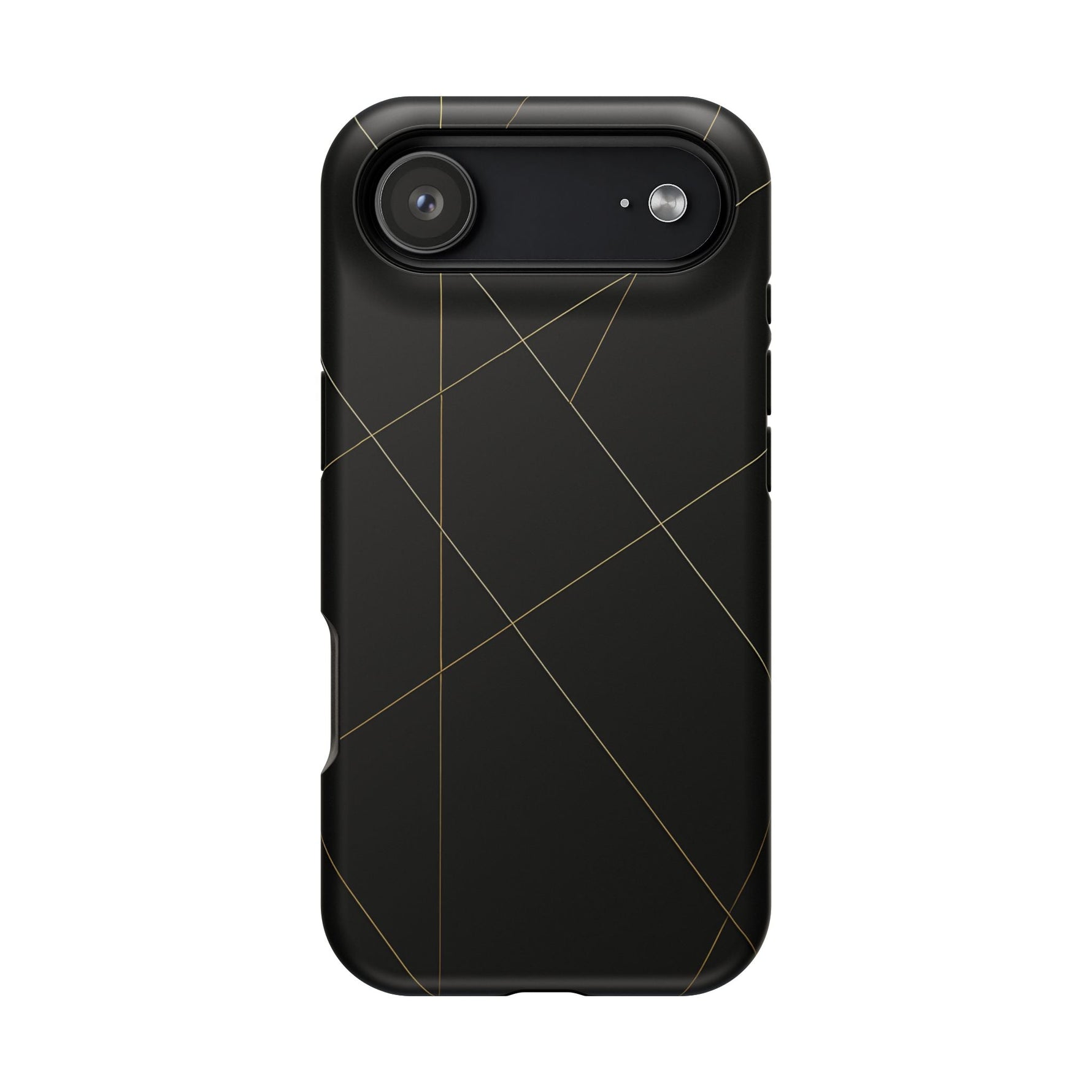 Black Geometric Design iPhone Case | MagSafe  Shamo's iPhone 17 Air / Matte